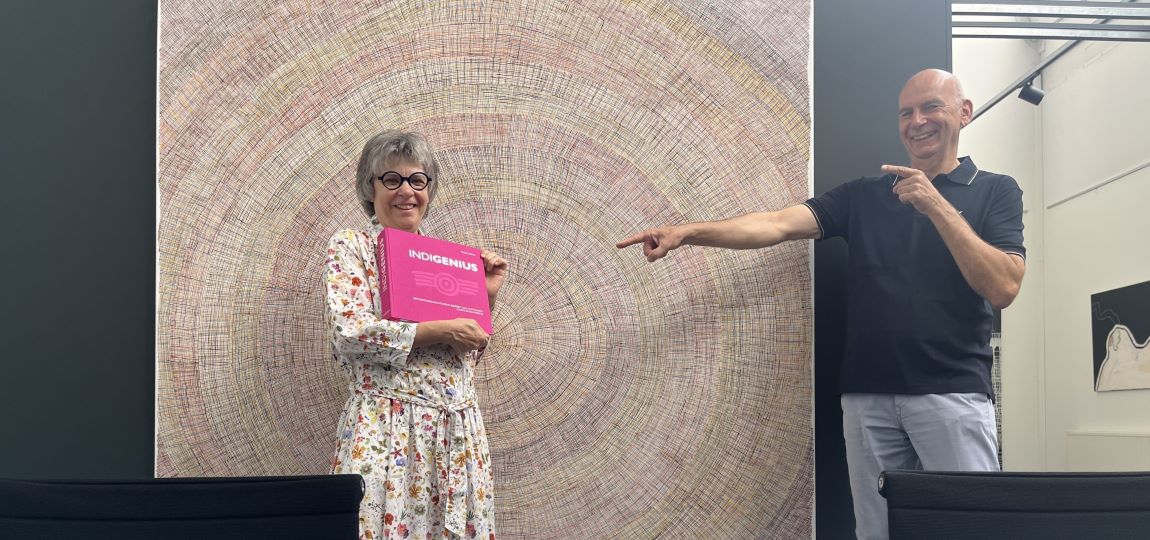 Robyn und Matthias Kelch bei der Buchpräsentation in der ehemaligen ARTKELCH Collectors Lounge